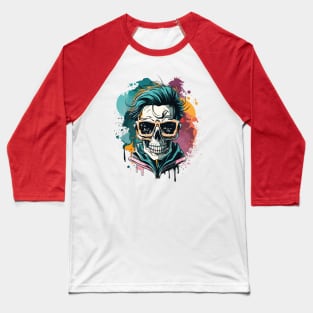 skull head bone Baseball T-Shirt